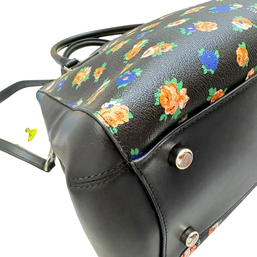 COACH F 57629 FLORAL MULTI CILOR TOTE HANDBAG SHOULDER bag